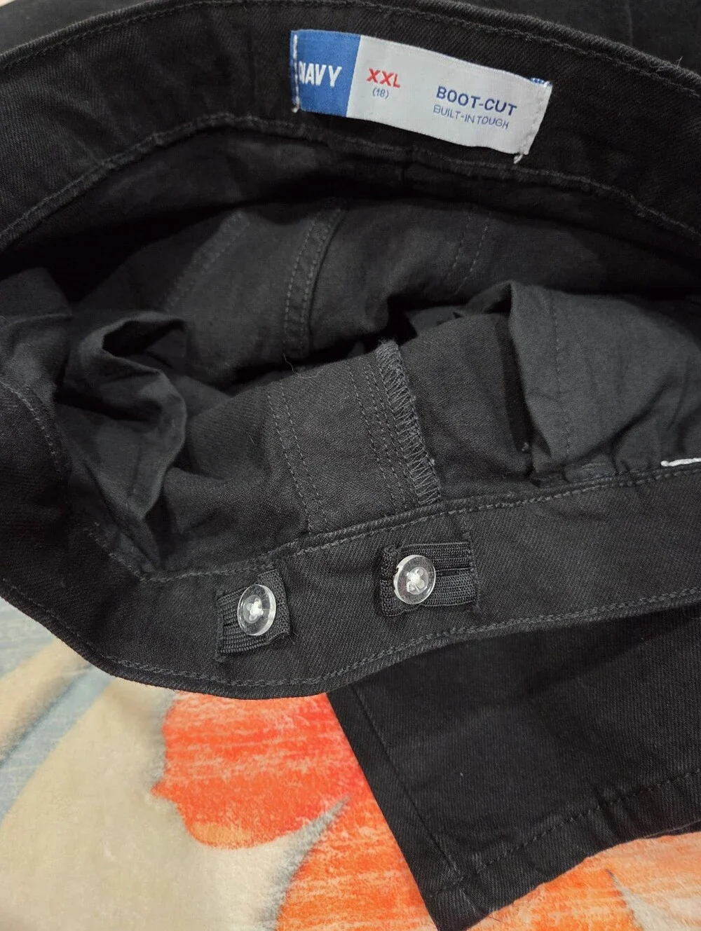 New Old Navy Girl's Black Bootcut Stretch Denim Jeans Size XXL/18